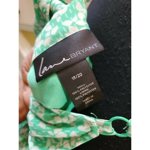 Lane Bryant Lined Ruffle Trim Elastic Waist Dress - Picture 8 of 10